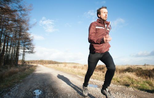 Man running, jogging