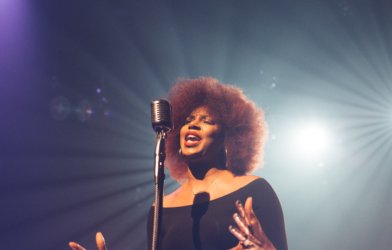 Woman singing