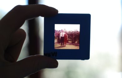 Old slide of photograph