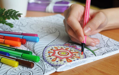 Mandala coloring - adult coloring book