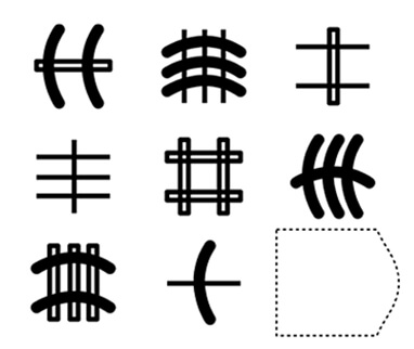 Puzzle used in study for pattern recognition